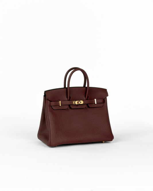 Birkin 25 Rouge H Togo with Gold Hardware