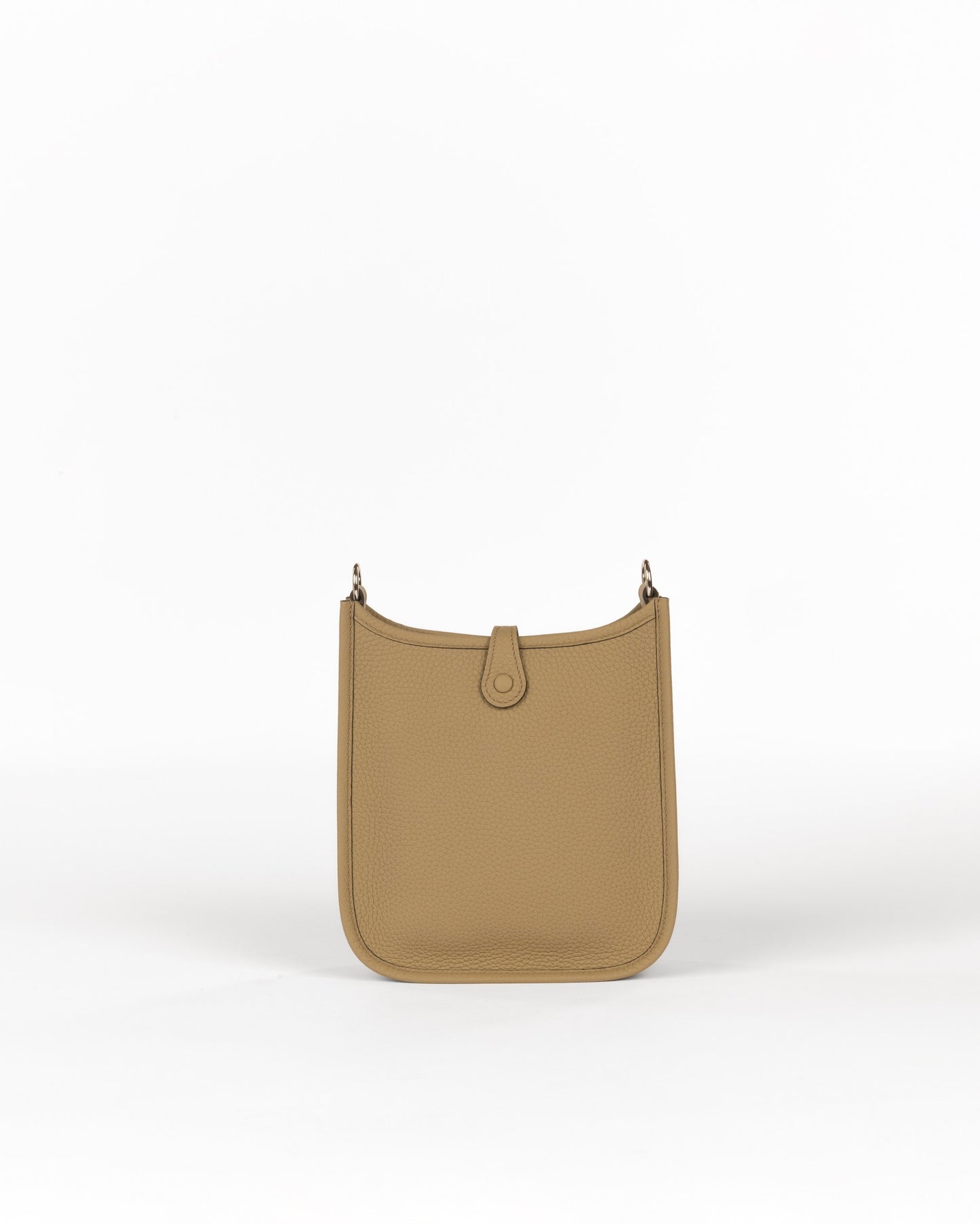 Mini Evelyne Beige de Weimar in Clemence Leather with Palladium Hardware