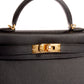 Kelly 20 Sellier Black in Epsom Leather with Gold Hardware