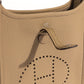 Mini Evelyne Beige de Weimar in Clemence Leather with Palladium Hardware