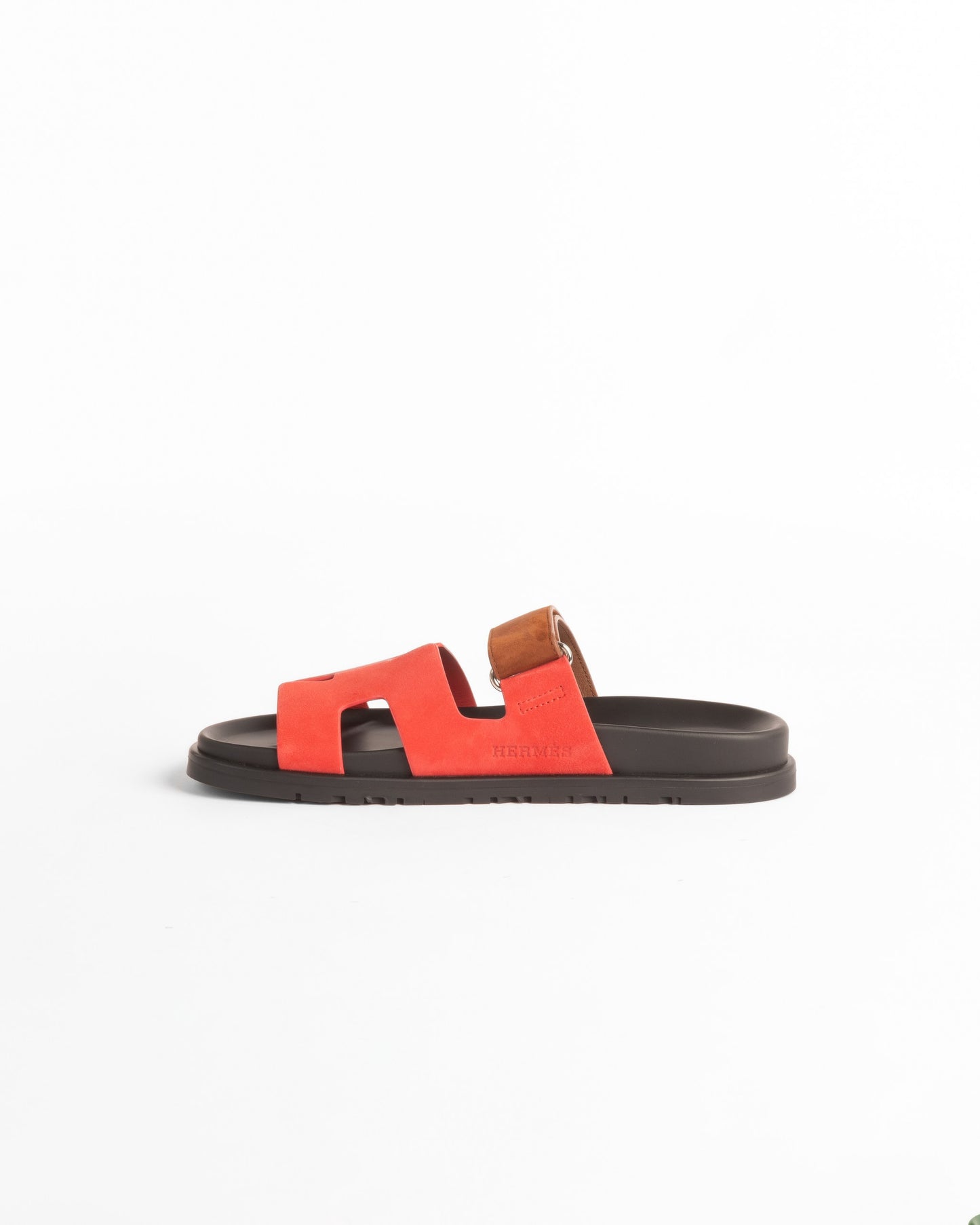 Chypre Sandals Femme Rouge Cinetique/Gold in Suede leather