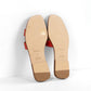 Oran Sandal in Red Ostrich Leather