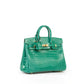 Birkin 25cm Vert Jade Crocodile Porosus with Gold Hardware