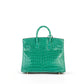 Birkin 25cm Vert Jade Crocodile Porosus with Gold Hardware