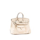 Birkin 25 Cargo Nata Canvas and Swift Leather with Palladium Hardware