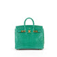 Birkin 25cm Vert Jade Crocodile Porosus with Gold Hardware