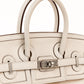 Birkin 25 Cargo Nata Canvas and Swift Leather with Palladium Hardware