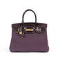 (Preloved) Birkin 30 Raisin in Togo Leather and Matte Prunoir Alligator Touch with Rose Gold Hardware