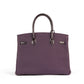 (Preloved) Birkin 30 Raisin in Togo Leather and Matte Prunoir Alligator Touch with Rose Gold Hardware