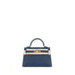 Kelly 20 Bleu De Prusse Epsom with Gold Hardware