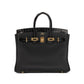 Birkin 25 Touch in Black Togo and Shiny Alligator with Gold Hardware