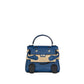 Hermès Kelly Doll Quelle Idole in Blue tie and Caban Swift Leather with Palladium Hardware