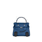 Hermès Kelly Doll Quelle Idole in Blue tie and Caban Swift Leather with Palladium Hardware