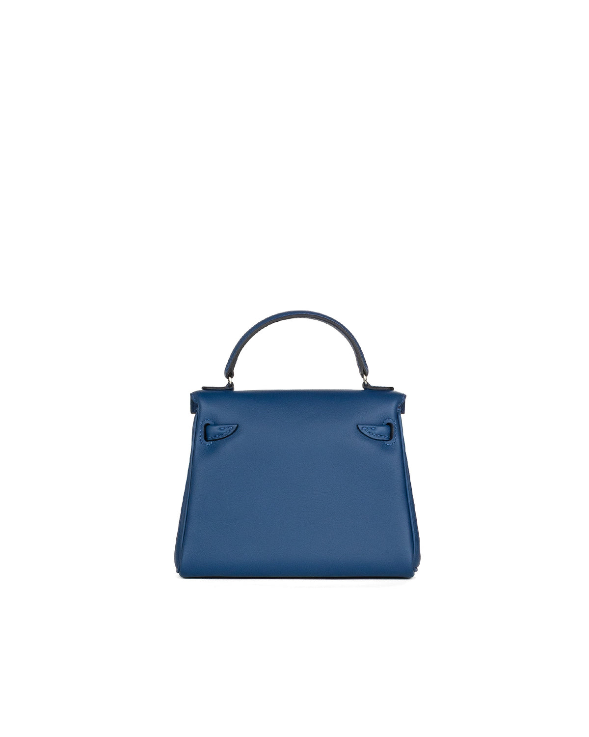Hermès Kelly Doll Quelle Idole in Blue tie and Caban Swift Leather with Palladium Hardware