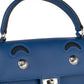 Hermès Kelly Doll Quelle Idole in Blue tie and Caban Swift Leather with Palladium Hardware