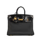 Birkin 25 Touch in Black Togo and Shiny Alligator with Gold Hardware