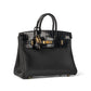 Birkin 25 Touch in Black Togo and Shiny Alligator with Gold Hardware