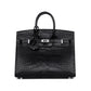 Birkin 25 Sellier Black Matte Alligator with Palladium Hardware