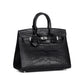 Birkin 25 Sellier Black Matte Alligator with Palladium Hardware