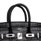 Birkin 25 Sellier Black Matte Alligator with Palladium Hardware