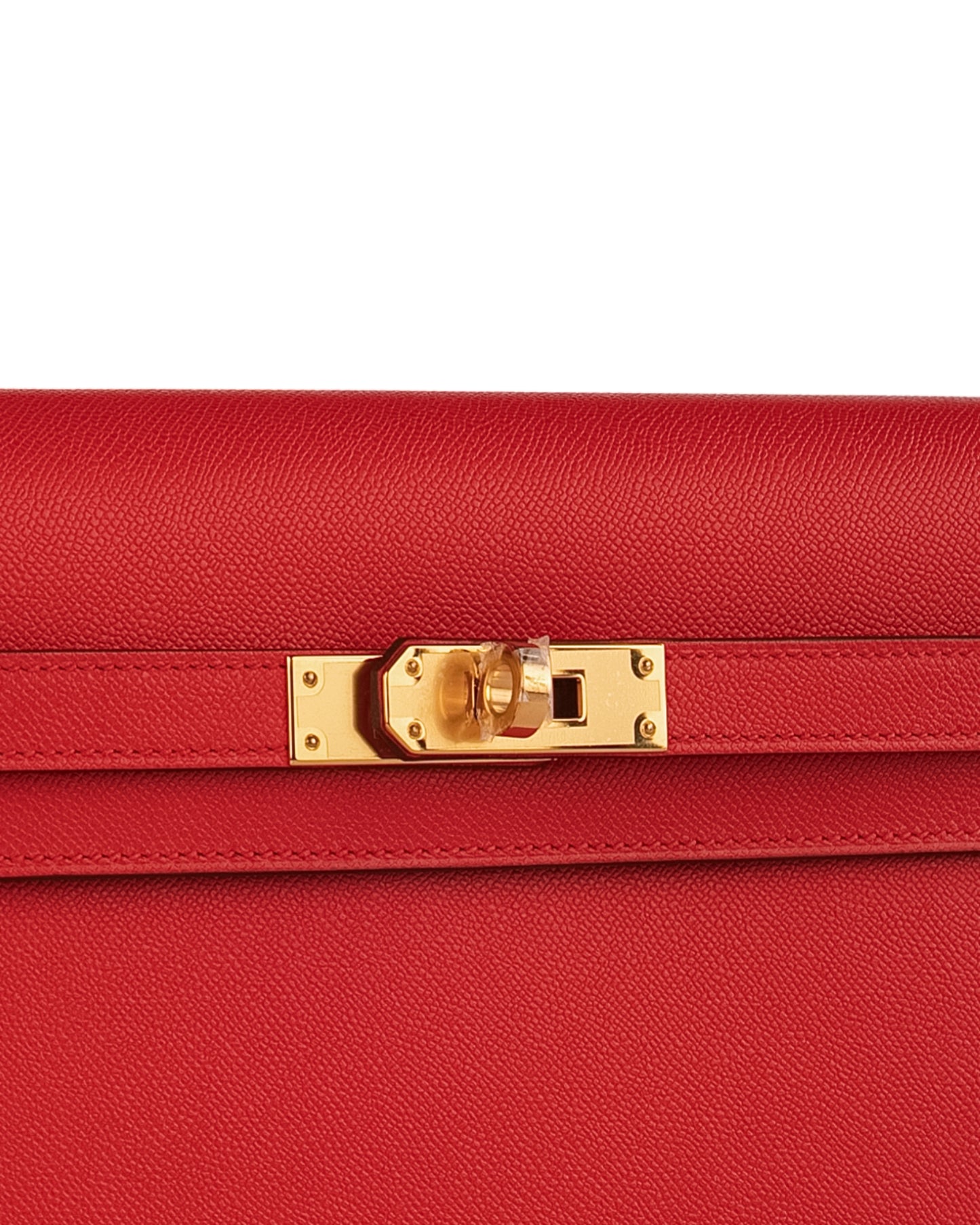 Kelly 20 Rouge de Couer Veau in Madame Leather with Gold Hardware