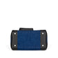 Birkin 25 Cargo in Denim and Black Swift Leather with Palladium Hardware