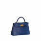 Kelly 20 Blue Saphir in Matte Alligator Leather with Gold hardware