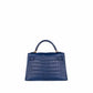 Kelly 20 Blue Saphir in Matte Alligator Leather with Gold hardware