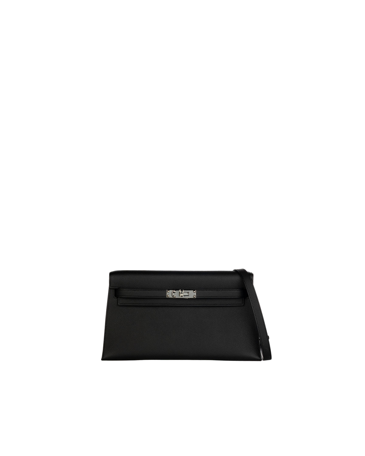 Hermès Kelly Elan in Black Epsom Leather with Palladium Hardware