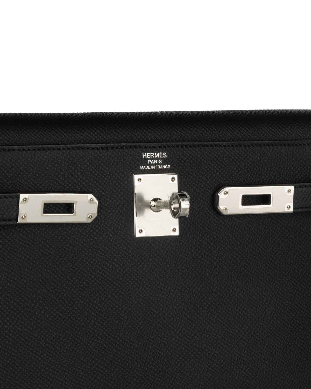 Hermès Kelly Elan in Black Epsom Leather with Palladium Hardware