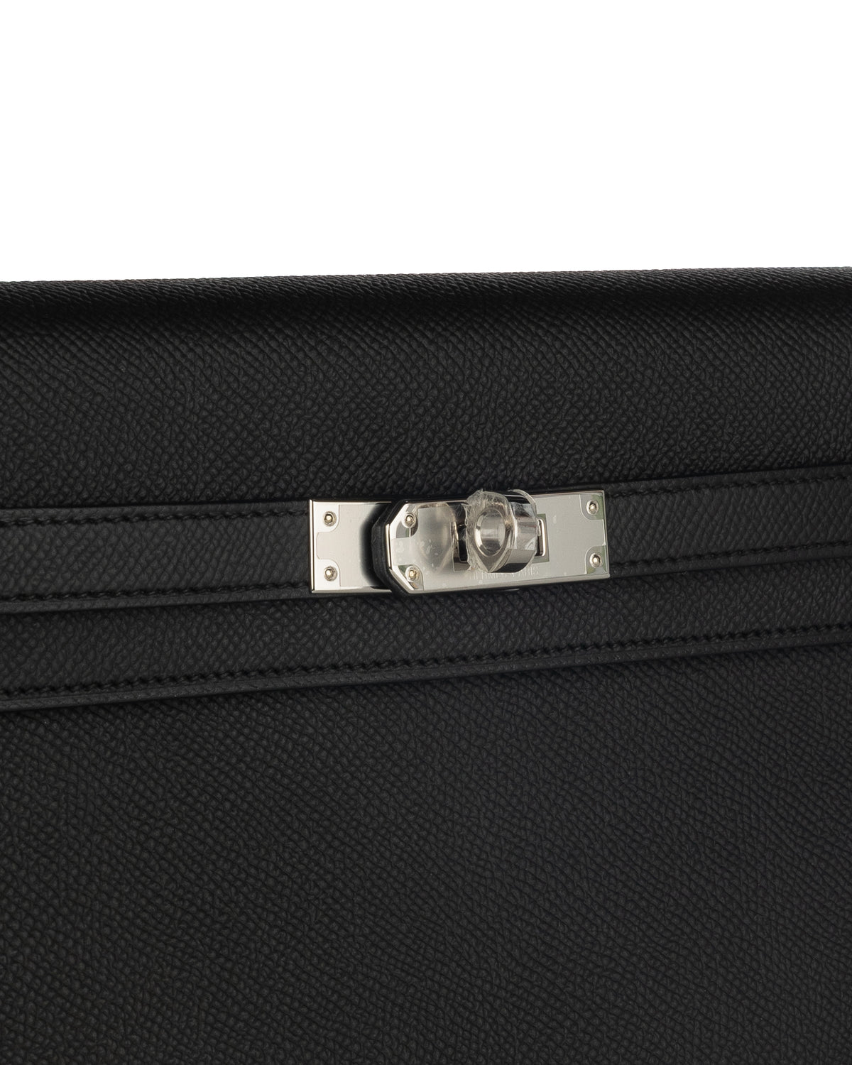 Hermès Kelly Elan in Black Epsom Leather with Palladium Hardware