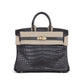 Birkin 25 Graphite in Matte Alligator Leather with Gold Hardware