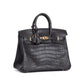 Birkin 25 Graphite in Matte Alligator Leather with Gold Hardware