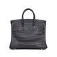 Birkin 25 Graphite in Matte Alligator Leather with Gold Hardware