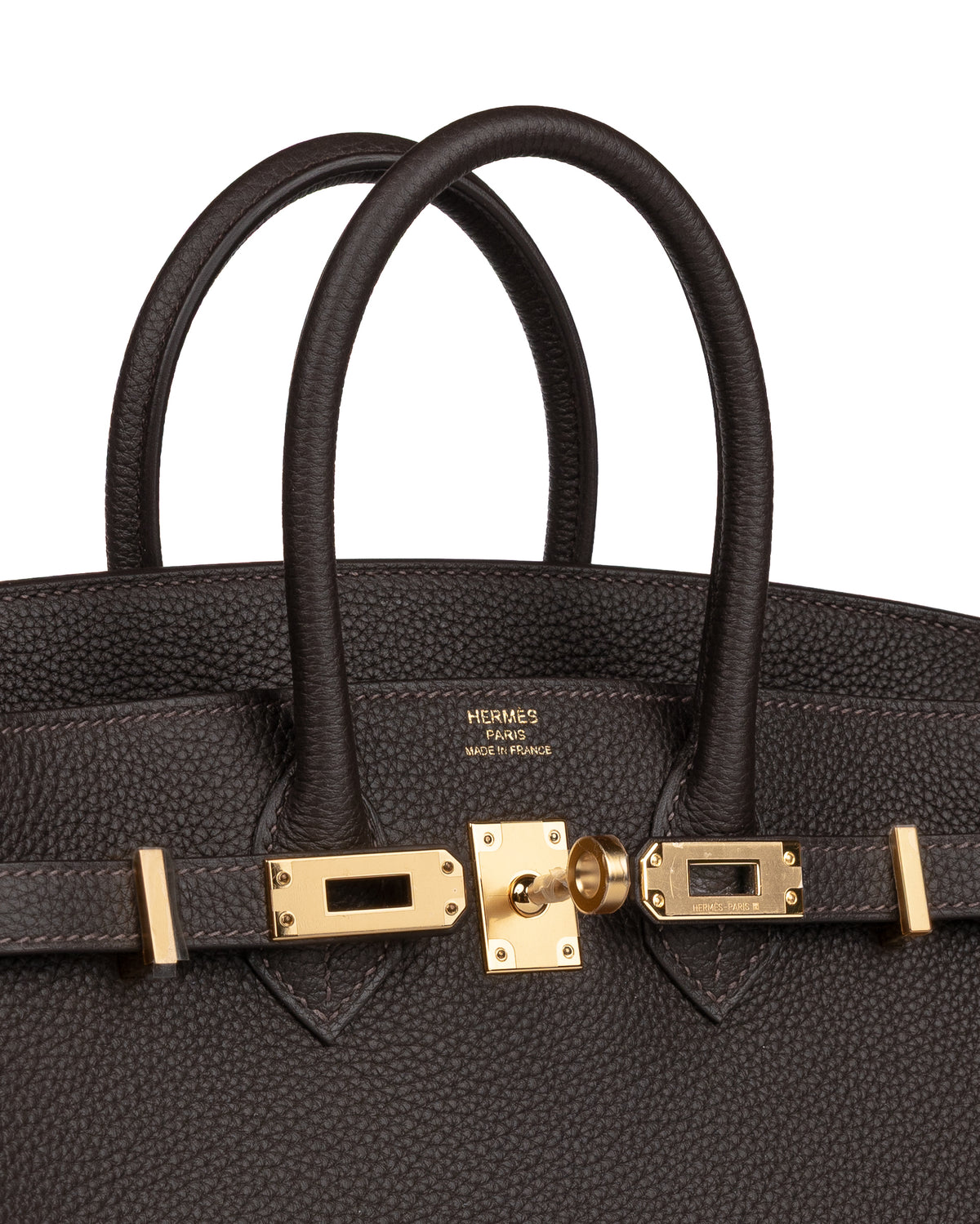 Birkin 25 Bai Brun in Togo Leather with Gold Hardware