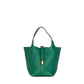 Hermès Picotin 18 in Vert Vertigo Clemence Leather with Gold Hardware