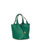 Hermès Picotin 18 in Vert Vertigo Clemence Leather with Gold Hardware