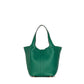 Hermès Picotin 18 in Vert Vertigo Clemence Leather with Gold Hardware