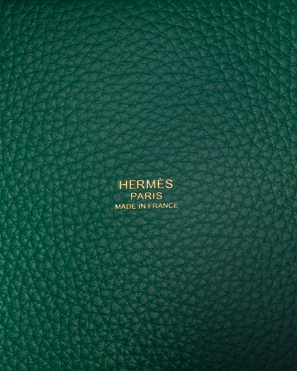 Hermès Picotin 18 in Vert Vertigo Clemence Leather with Gold Hardware