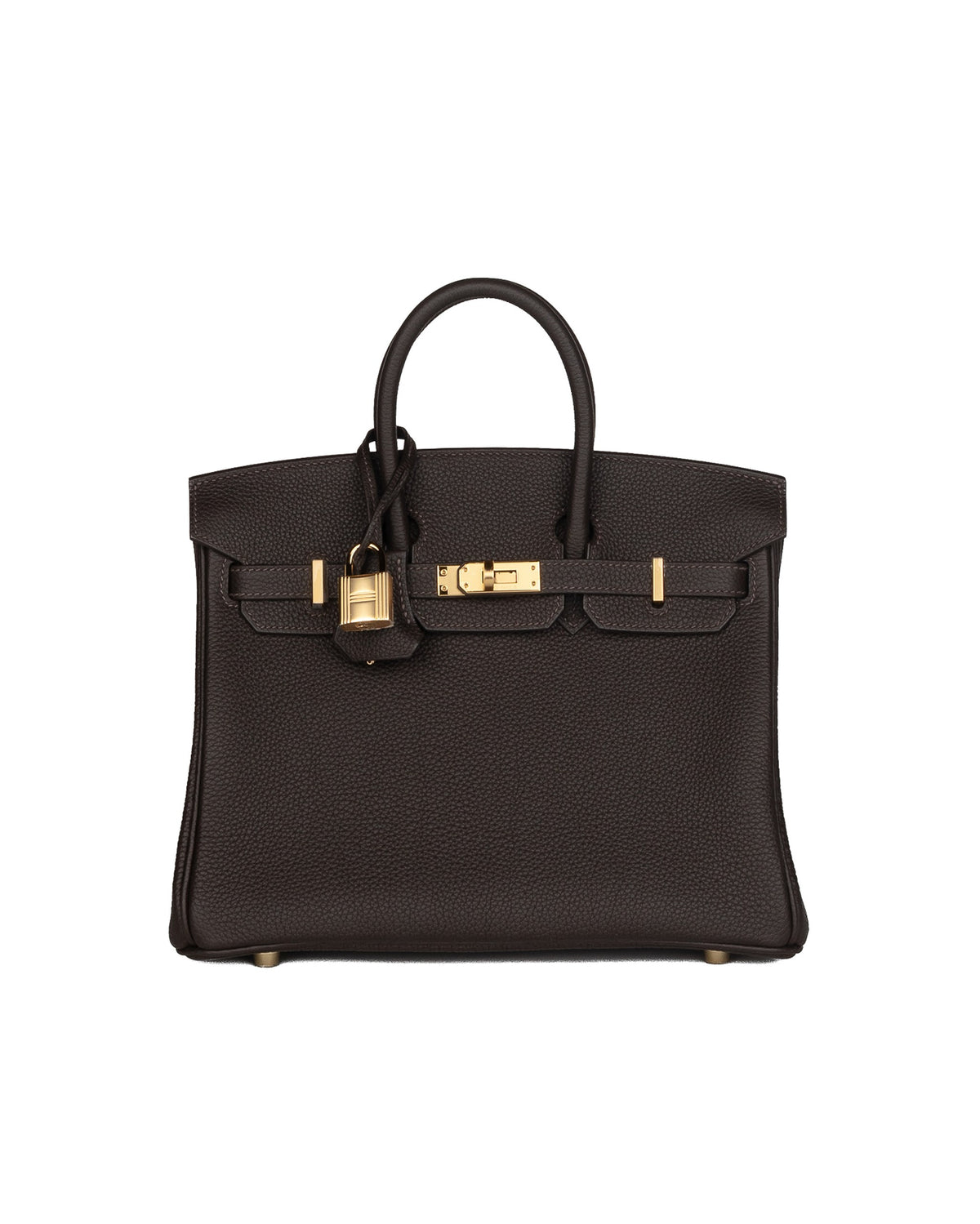 Birkin 25 Bai Brun in Togo Leather with Gold Hardware