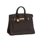 Birkin 25 Bai Brun in Togo Leather with Gold Hardware