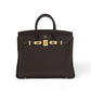 Birkin 25 Bai Brun in Togo Leather with Gold Hardware