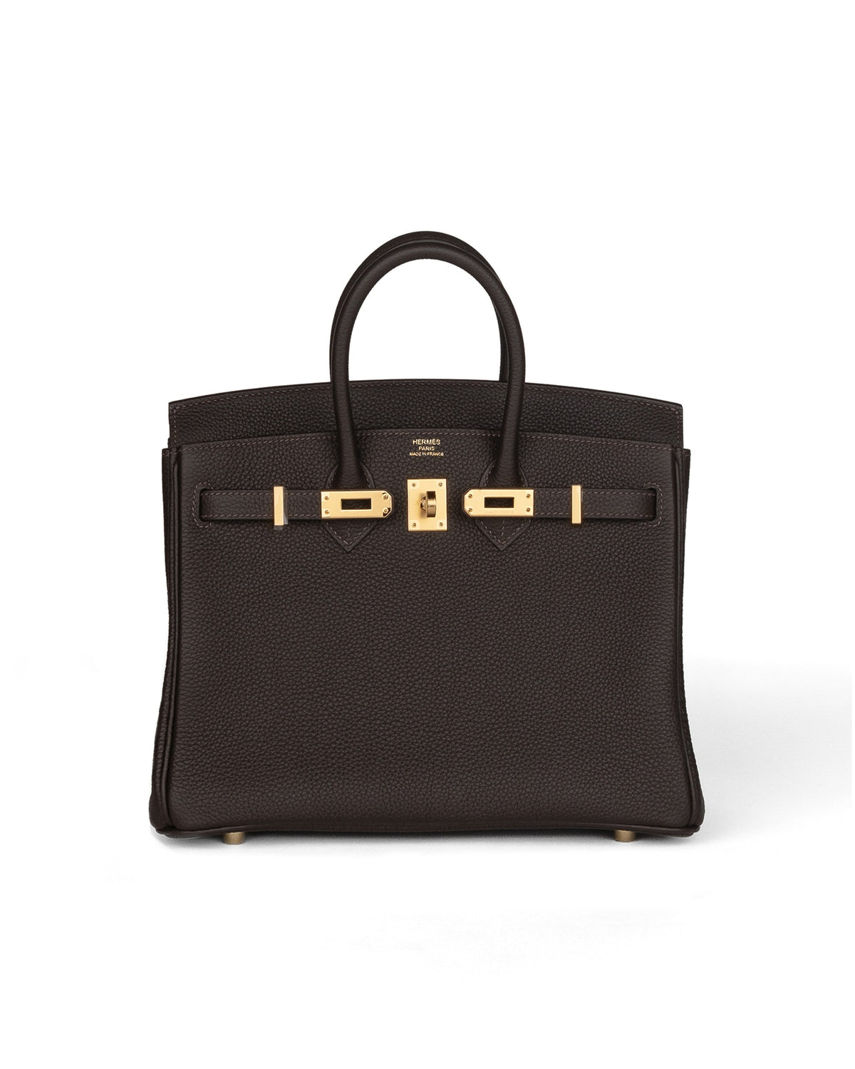 Birkin 25 Bai Brun in Togo Leather with Gold Hardware