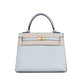 Kelly 25 Bleu Glacier in Epsom Leather with Gold Hardware