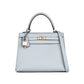 Kelly 25 Bleu Glacier in Epsom Leather with Gold Hardware