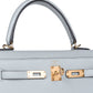 Kelly 25 Bleu Glacier in Epsom Leather with Gold Hardware