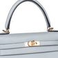 Kelly 25 Bleu Glacier in Epsom Leather with Gold Hardware