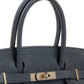 Birkin 30 HSS Gris Misty in Togo Leather Jaune De Naples Interior with Permabrass Hardware