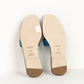 Oran Sandal Blue Izmir in Alligator Leather
