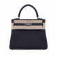 Kelly 25 Caban in Togo Leather with Palladium Hardware